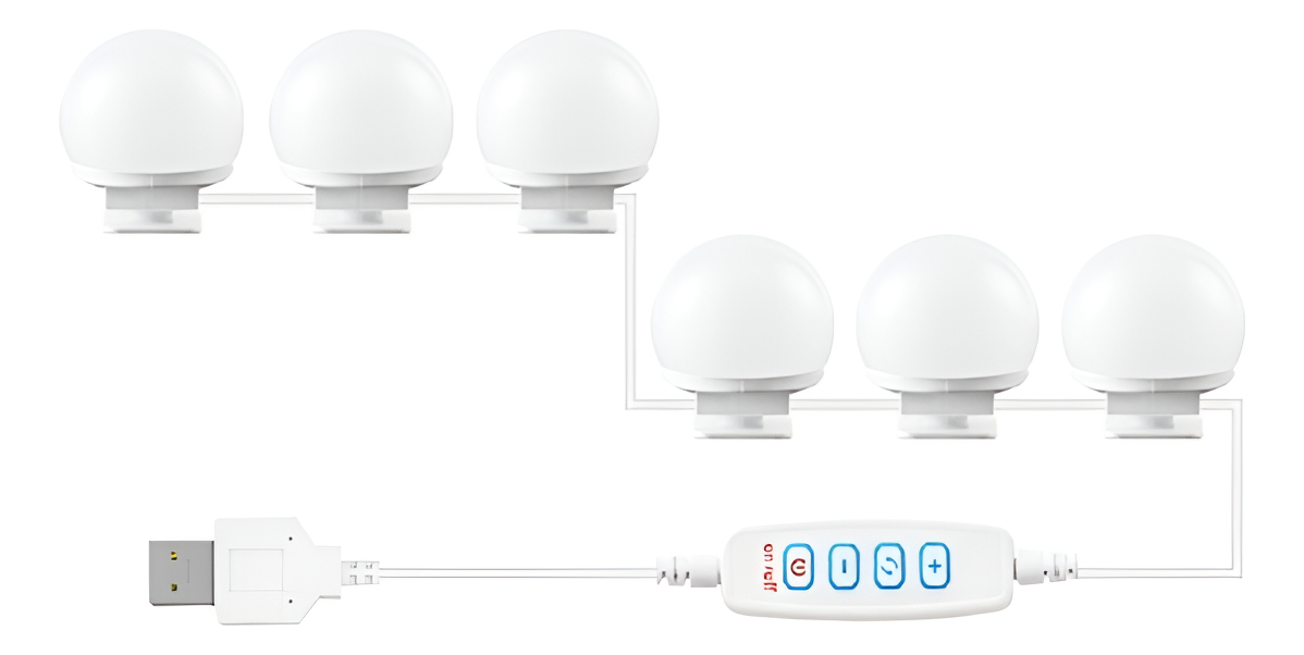 D_920903-MLU90892784130_082025-F.jpg Luces Led Usb Para Espejo Maquillaje Kit X6 - Imagen 1