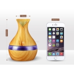 Humidificador Difusor Vaporizador Aromaterapia Madera Oscura - Imagen 3