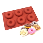 Molde Silicona 6 Donas Tortas Postres Reposteria -40º A 230º - Imagen 4