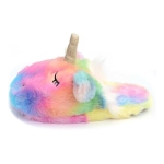 Pantuflas Unicornio Unisex Multicolor De Animales Invierno - Imagen 3