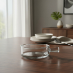 Plato Hondo Estilo Cazuela Copetin Vidrio Con Asa 15cm - Imagen 13