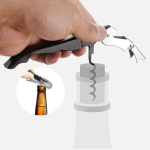 Set Para Vinos 4 Piezas De Metal Estuche Sacacorchos Cocina - Imagen 9