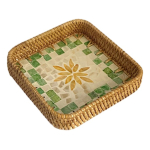 Bandeja Decorativa En Rattan Varios Diseños - Chica - Imagen 11