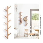 Perchero De Pared En Madera 6 Ganchos Decorativo - Imagen 12