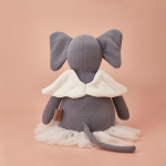 Peluche Muñeco Elefante Animales Danza Niñas Juguete Color Gris - Imagen 5