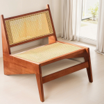 Butaca Silla De Madera Para Living Poltrona Inclinada - Imagen 2