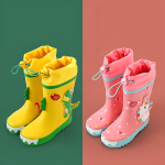 Bota De Lluvia Niño Niña En Pvc Antidelizante Ajustables - Imagen 12
