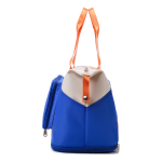 Bolso Cartera Plegable Deportes Gran Capacidad Fitness Color Negro Correa De Hombro Blanco - Imagen 4