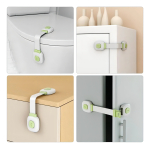 Pack X 2 Traba Puertas Seguridad Para Bebés Doble Apertura Color Gris - Imagen 7