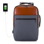 Mochila Urbana Alta Gama Cuero Pu Con Usb Varios Colores - Imagen 3