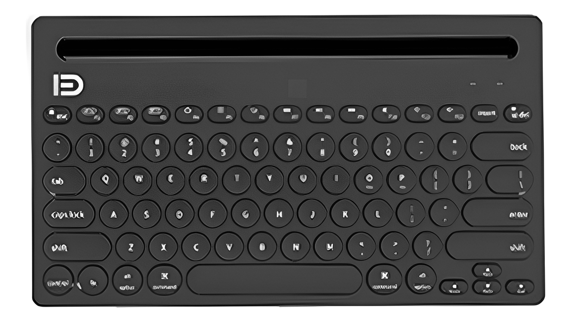 D_929235-MLU92606065993_092025-F.jpg Teclado Inalámbrico Bluetooth Multi Device Celular Tablet Pc - Imagen 1