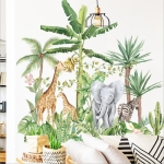 Vinilo Decorativo De Pared Animales Selva Adhesivo Sticker - Imagen 3