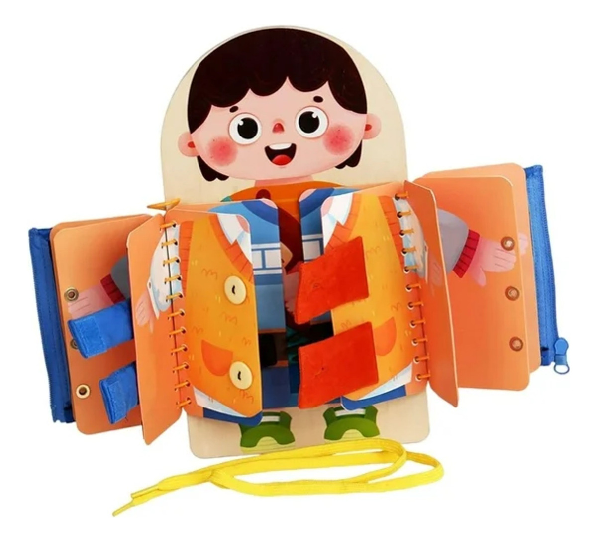 D_931346-MLU82667090408_032025-F.jpg Juego De Vestir Montessori Para Niños Interactivo - Imagen 1