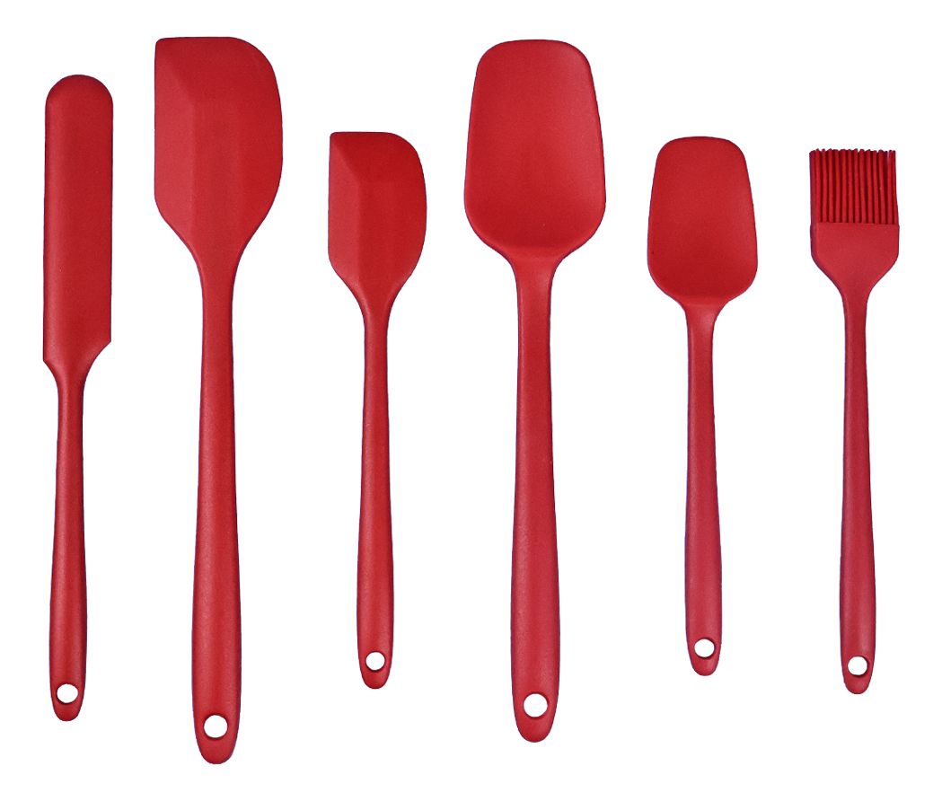 D_931506-MLU92889106118_092025-F.jpg Set X6 Utensilios Menage Silicona De Cocina Repostería - Imagen 1