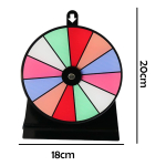 Rueda De Premios Giratoria Con Soporte 12 Ranuras - Imagen 6