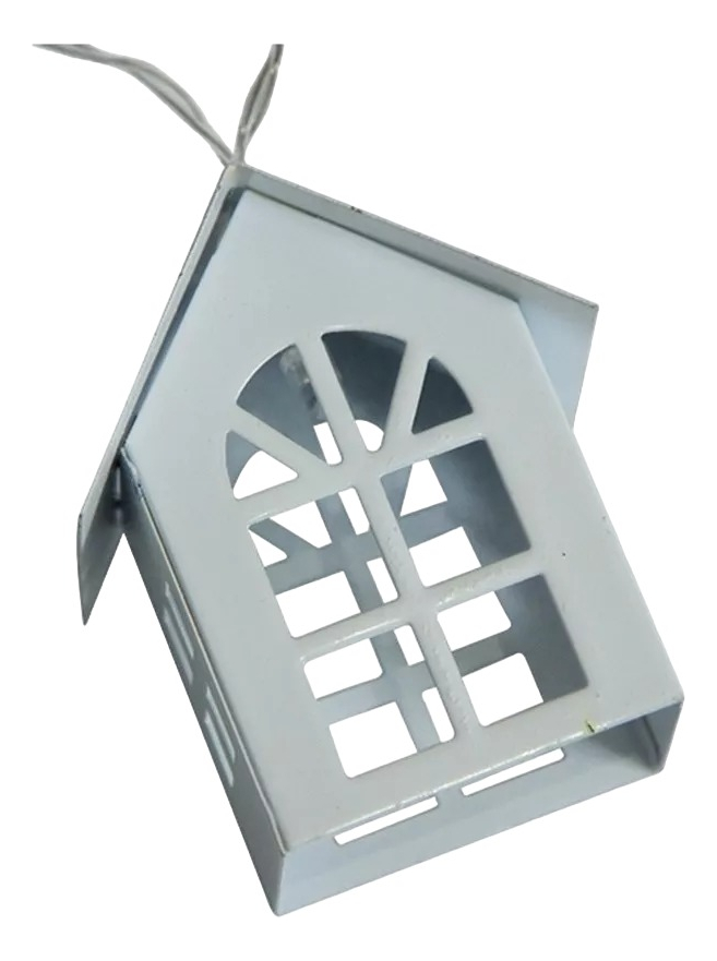 D_933444-MLU76992253101_062024-F.jpg Guirnalda De Casitas Con Luz Led Madera Fina - Imagen 1