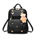 Cartera Mochila Urbana Con Peluche Dama De Cuerina - Imagen 8