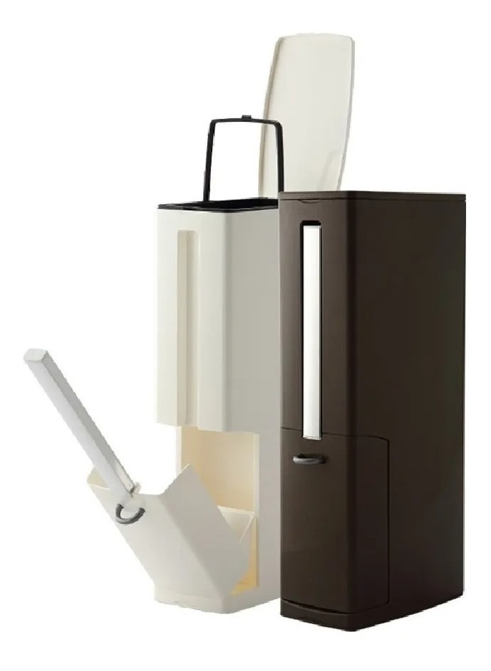 D_934408-MLU44359928530_122020-F.jpg Papelera Basurero Baño + Cepillo De Inodoro Plastico - Imagen 1