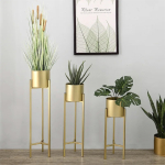 Maceta Nórdica Con Soporte Hierro Moderna Grande - Imagen 9