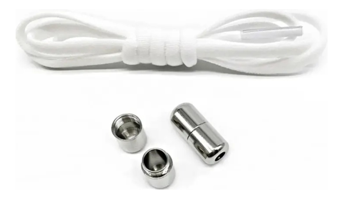 D_936845-MLU76900051655_062024-F.jpg Cordones Elasticos Para Championes Sin Nudo Cierre Metalico - Imagen 1