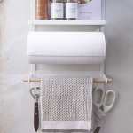 Portarollo Acero Colgante Imantado Repisa Estante Cocina Bañ - Imagen 16