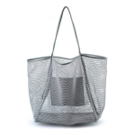 Bolso De Malla Para Playa Grande De Mano Con 5 Bolsillos - Imagen 10