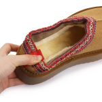 Pantufla Cerrada Con Corderito Con Plataforma Estilo Sueco - Imagen 12