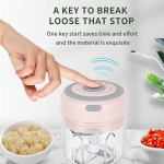 Cortador Triturador Eléctrico Ajo Verduras Recargable 100 Ml - Imagen 14