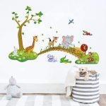 Vinilo Decorativo De Pared Jungla 3d Adhesivos Sticker - Imagen 4