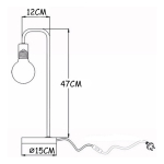 Lampara De Escritorio Nordica En Metal Y Madera - Retro - Imagen 11
