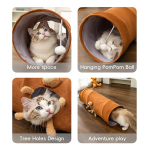Juguete Tunel Para Mascotas Ideal Gatos Cachorros Plegable - Imagen 7