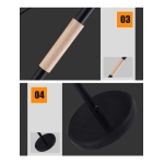 Lampara De Escritorio Portatil Nordica Con Madera Lectura - Imagen 7