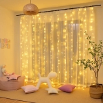 Cortina De Luces Led 3x3 Metros Para Boda Fiesta Decoración - Imagen 8