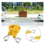 Linga Con Correa Para Remolque Con Ganchos 3.85m 3000kg Color Amarillo - Imagen 3