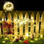 Guirnalda Guía 100 Mini Luces Led Luciérnagas Solar Navidad Luces Calida - Imagen 3