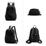 Mochila Escolar Viaje Ligera Con Bolsillo Exteriores Color Azul Diseño De La Tela Azul - Imagen 2