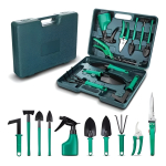 Kit Set Herramienta Jardinería X10 Piezas Estuche Pala Pinza - Imagen 4