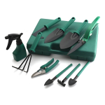 Kit Set Herramienta Jardinería X10 Piezas Estuche Pala Pinza - Imagen 3