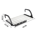 Rack Perchero Interior Exterior Para Secado Ropa Ajustable - Imagen 6