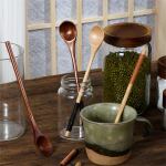 Cuchara Larga En Bambu Para Café Bebidas Especias - 20cm - Imagen 4
