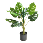 Planta Artificial En Maceta Simil Monstera 60cm Mayoristas Uruguay