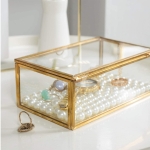 Organizador Joyero Caja Vidrio Estilo Nordico Decoracion - Imagen 5
