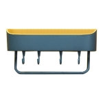 Soporte Estante Organizador Baño Cocina Repisa Con Ganchos - Imagen 2