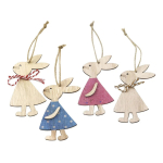 Adorno Colgante Conejo Madera Árbol Navidad Pascuas - Imagen 18