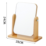 Espejo Tocador Mesa Bambu Estilo Minimalista 28cm X 24cm - Imagen 3