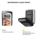 Caja Seguridad Porta Llaves Super Fuerte Combinación Pared - Imagen 3