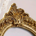 Marco De Fotos Vintage Borde Dorado Forma De Arco Chico - Imagen 4