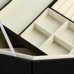 Joyero Caja Organizadora Para Joyas Con Cerradura - Imagen 11