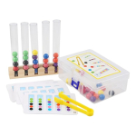 Juego Montessori De Motricidad Clasificacion Tubos De Ensayo - Imagen 2