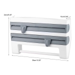 Organizador Pared Para Papel Y Film Estante Almacenamiento - Imagen 8